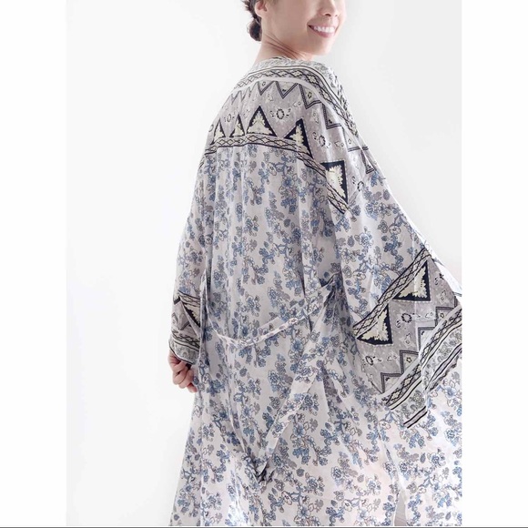 BOHO FLEUR Aztec KIMONO DUSTER - Picture 3 of 7